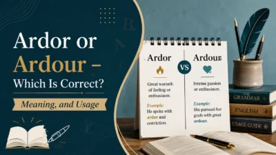 Ardor or Ardour – Which Is Correct? Meaning, and Usage