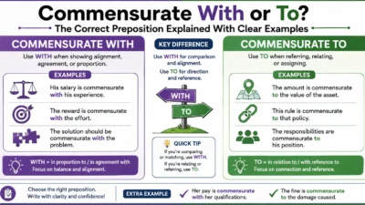 Commensurate With or To? The Correct Preposition Explained With Clear Examples