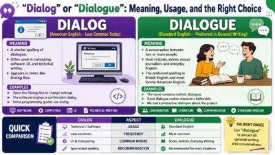 “Dialog” or “Dialogue”: Meaning, Usage, and the Right Choice