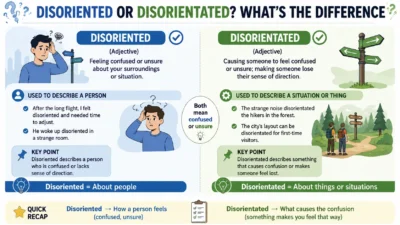 Disoriented or Disorientated? What’s the Difference