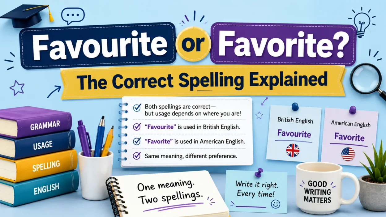 Favourite or Favorite? The Correct Spelling Explained