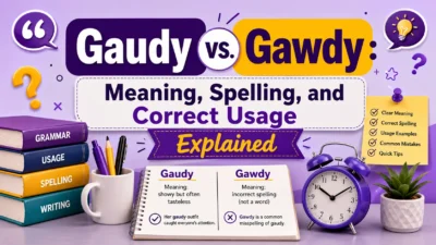 Gaudy vs. Gawdy: Meaning, Spelling, and Correct Usage Explained