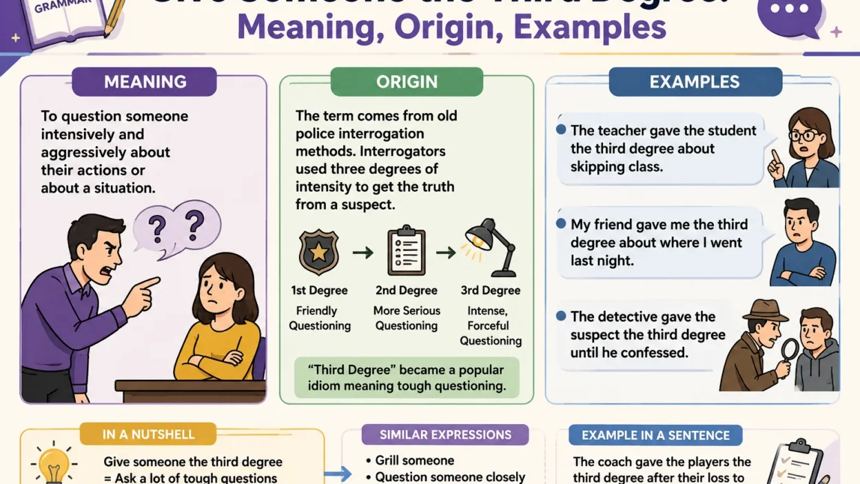 Give Someone the Third Degree: Meaning, Origin, Examples