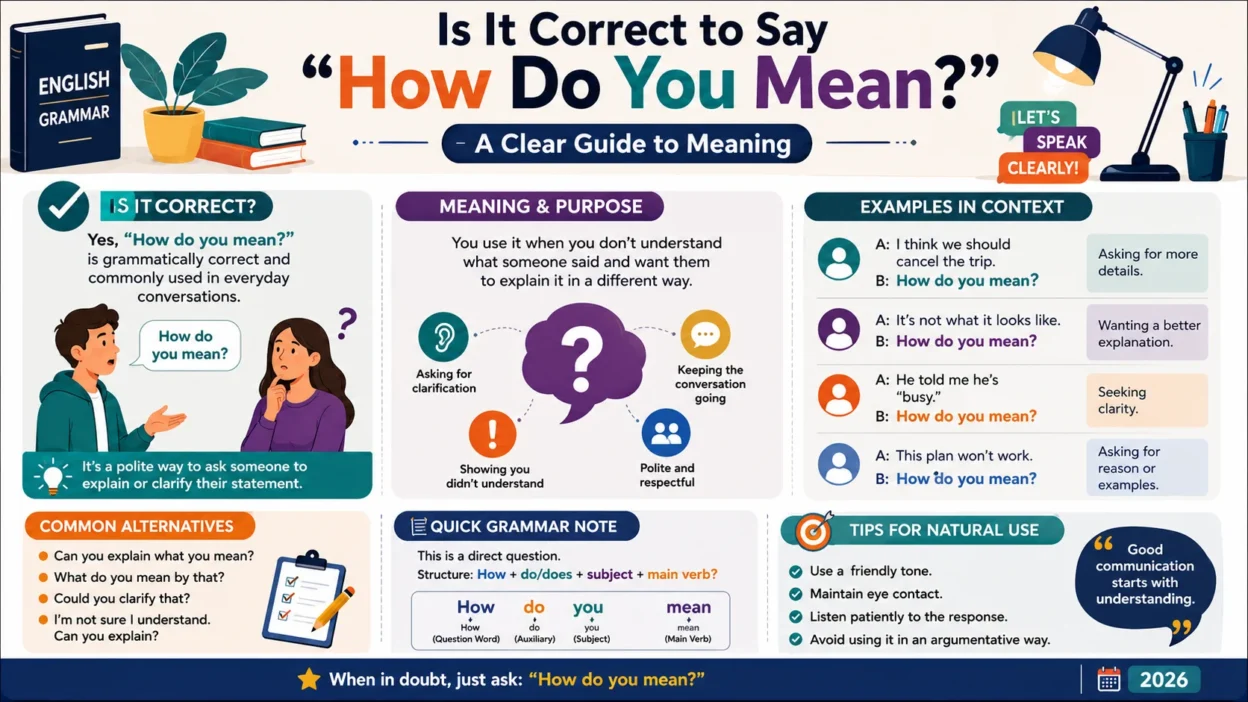 Is It Correct to Say “How Do You Mean?” A Clear Guide to Meaning