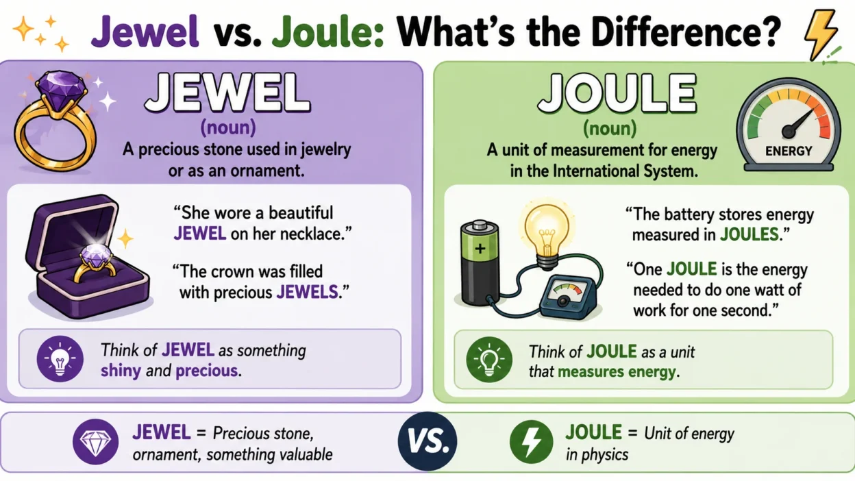 Jewel vs. Joule: What's the Difference?
