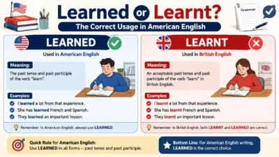Learned or Learnt? The Correct Usage in American English