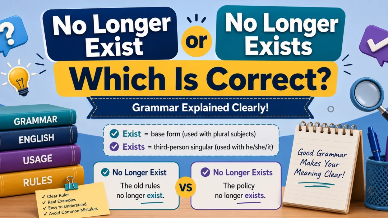 No Longer Exist or No Longer Exists: Which Is Correct?
