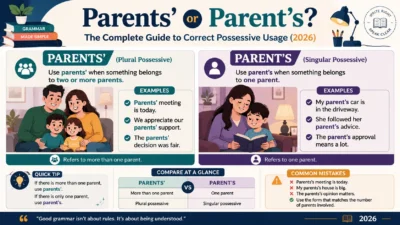 Parents’ or Parent’s? The Complete Guide to Correct Possessive Usage (2026)