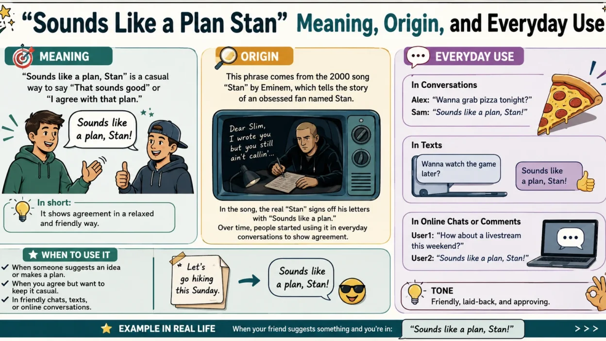 Sounds Like a Plan Stan Meaning, Origin, and Everyday Use