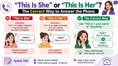 “This Is She” or “This Is Her”? The Correct Way to Answer the Phone