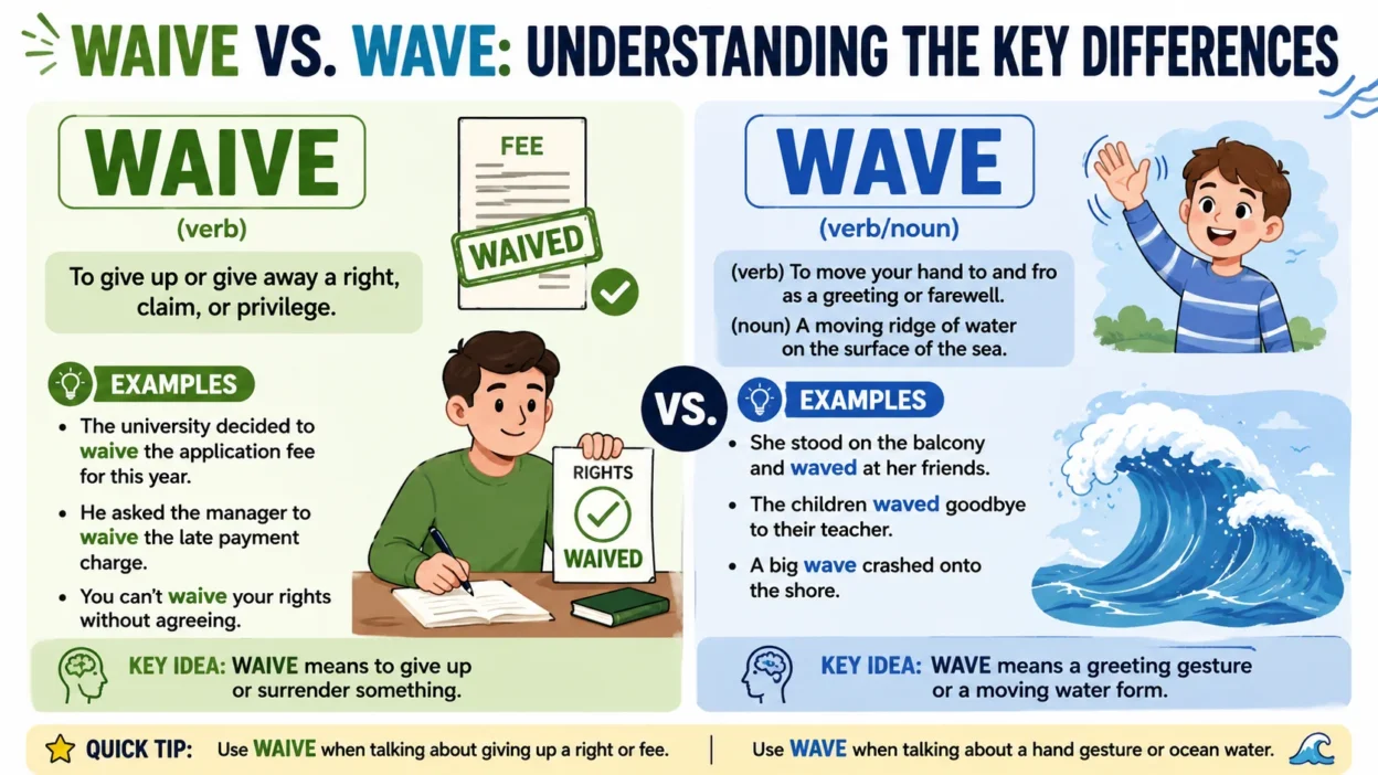 Waive vs. Wave: Understanding the Key Differences