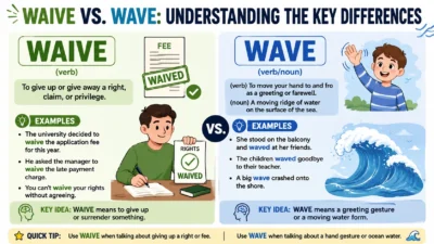 Waive vs. Wave: Understanding the Key Differences