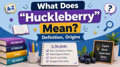 What Does “Huckleberry” Mean? Definition, Origins
