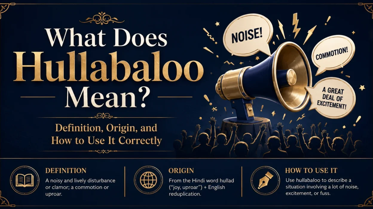 What Does Hullabaloo Mean? Definition, Origin, and How to Use It Correctly