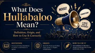 What Does Hullabaloo Mean? Definition, Origin, and How to Use It Correctly