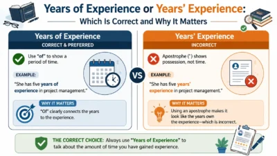 Years of Experience or Years’ Experience: Which Is Correct and Why It Matters
