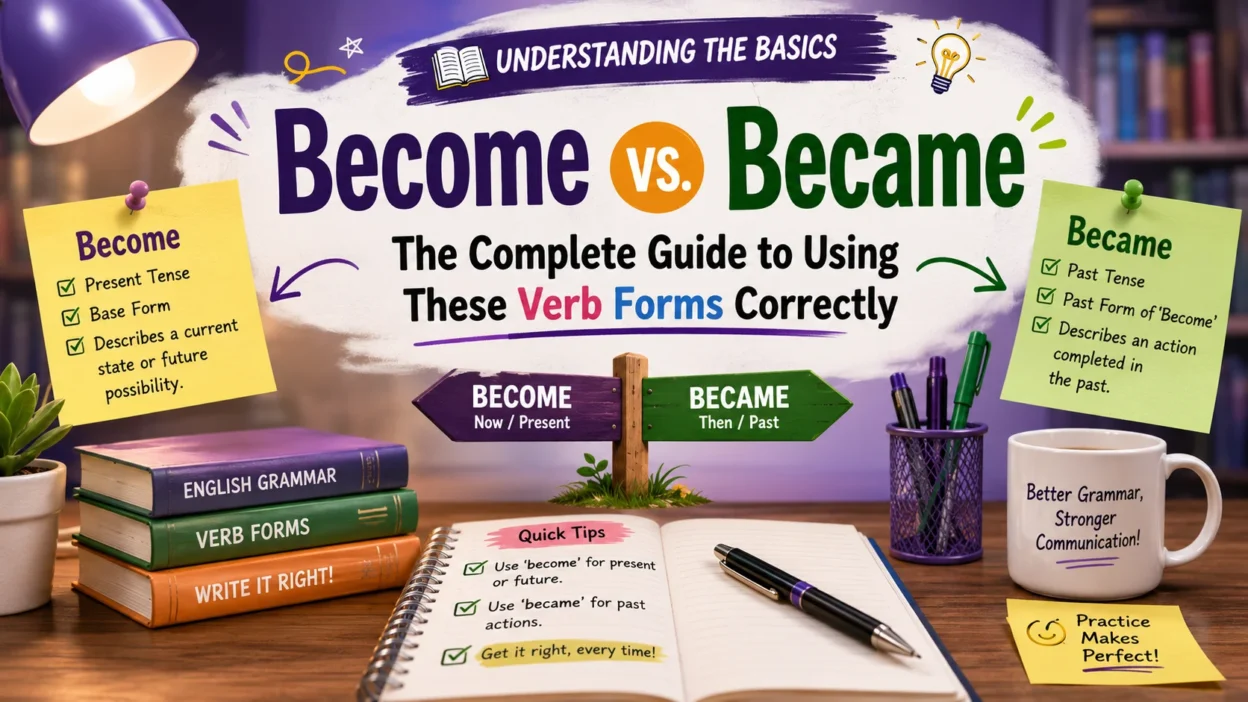 Become vs. Became: The Complete Guide to Using These Verb Forms Correctly