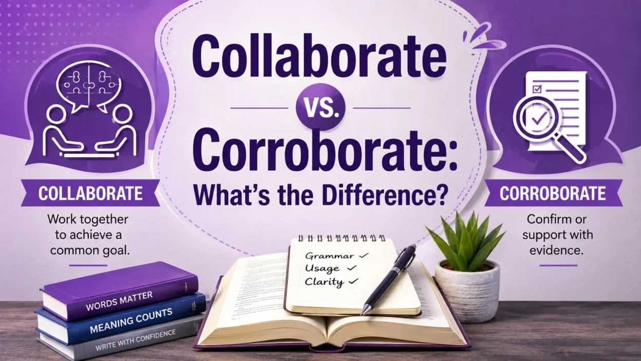 Collaborate vs. Corroborate: What's the Difference?