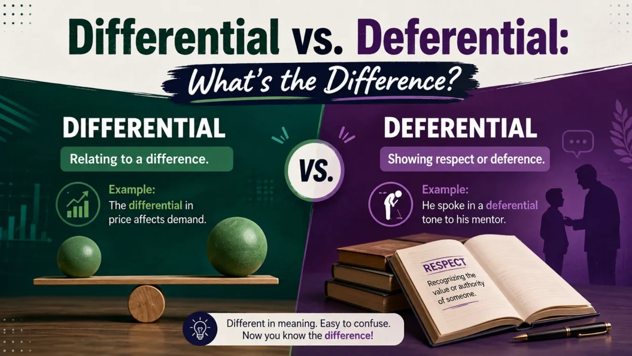 Differential vs. Deferential: What’s the Difference?