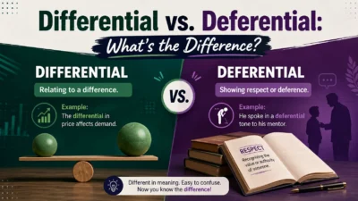 Differential vs. Deferential: What’s the Difference?