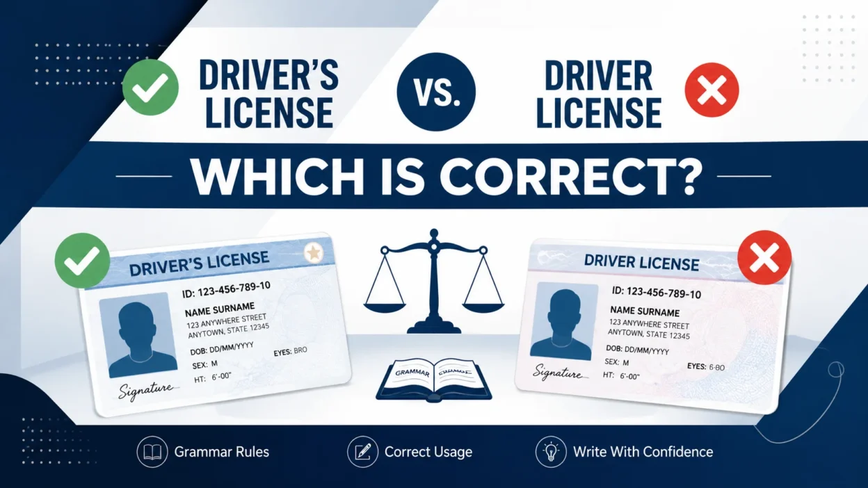 Driver’s License vs. Driver License: Which Is Correct?