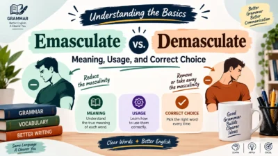 Emasculate vs. Demasculate: Meaning, Usage, and Correct Choice