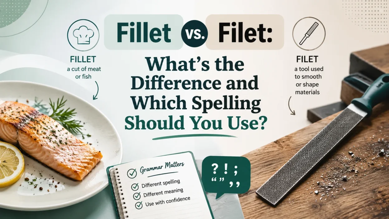 Fillet vs. Filet: What’s the Difference and Which Spelling Should You Use?
