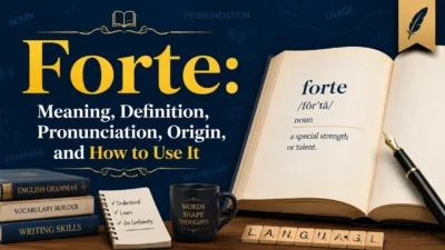 Forte: Meaning, Definition, Pronunciation, Origin, and How to Use It