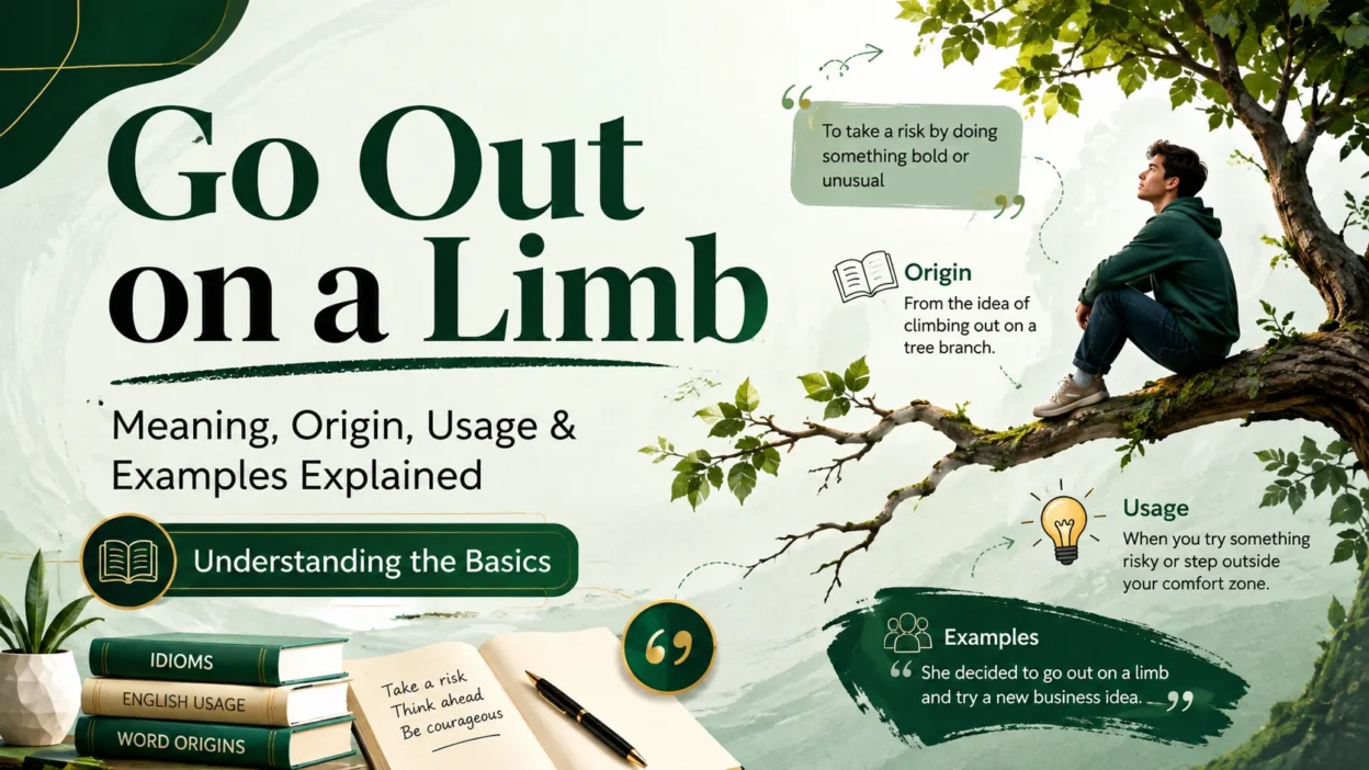 Go Out on a Limb Meaning, Origin, Usage & Examples Explained
