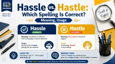 Hassle vs. Hastle: Which Spelling Is Correct? Meaning, Usage
