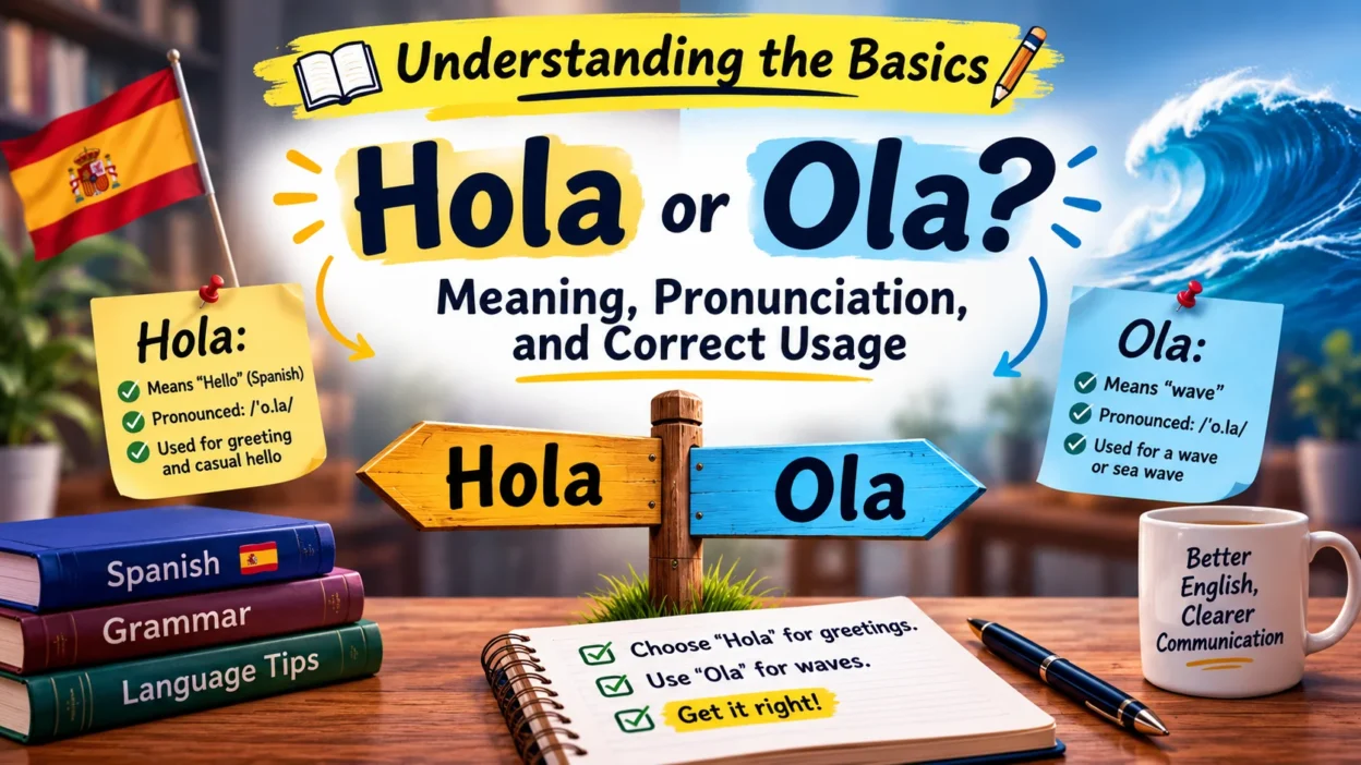 Hola or Ola? Meaning, Pronunciation, and Correct Usage