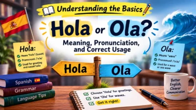 Hola or Ola? Meaning, Pronunciation, and Correct Usage