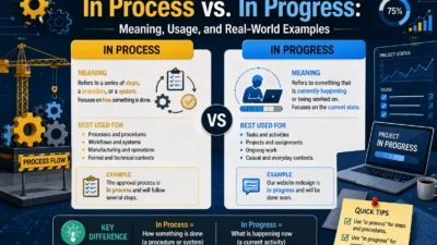 In Process vs. In Progress: Meaning, Usage, and Real-World Examples
