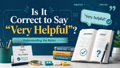 Is It Correct to Say “Very Helpful”? 