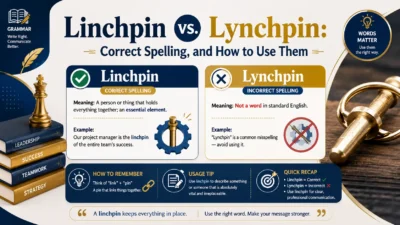 Linchpin vs. Lynchpin: Correct Spelling, and How to Use Them