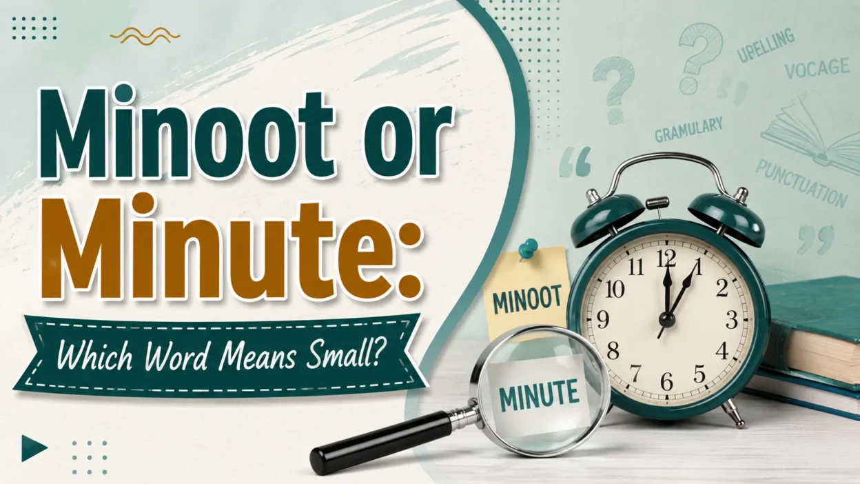 Minoot or Minute: Which Word Means Small?