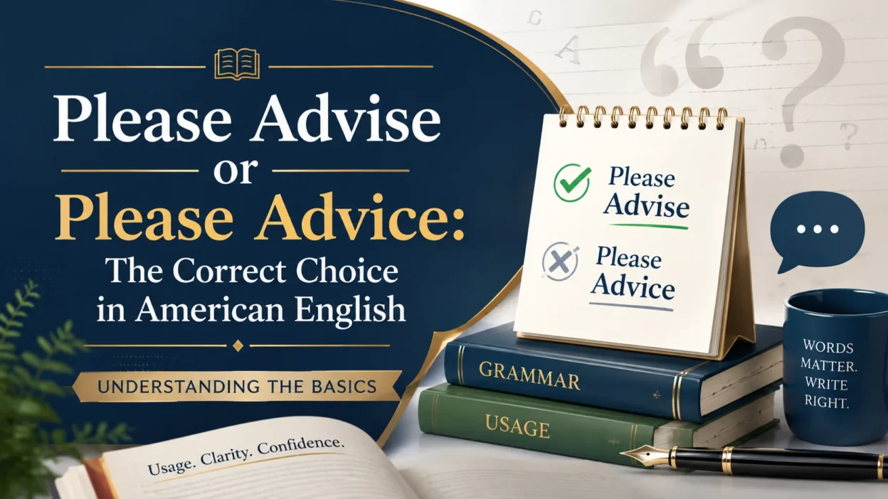 Please Advise or Please Advice: The Correct Choice in American English
