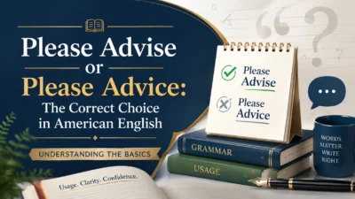 Please Advise or Please Advice: The Correct Choice in American English