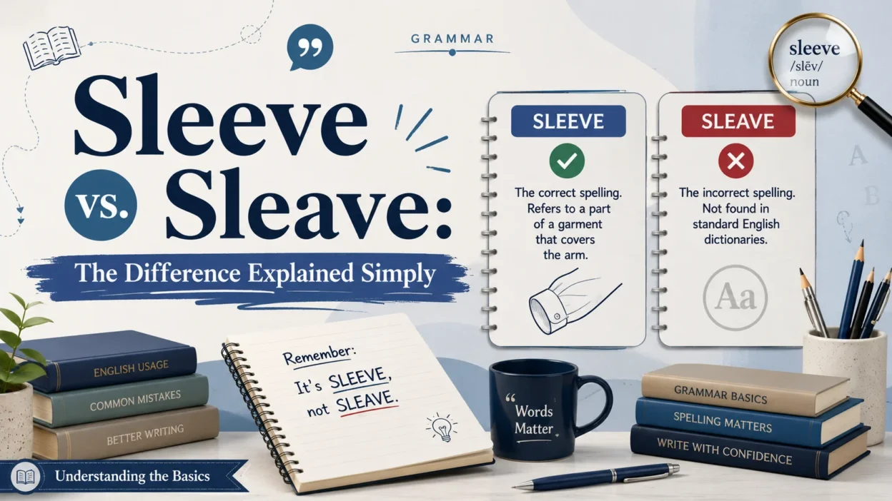 Sleeve vs. Sleave: The Difference Explained Simply
