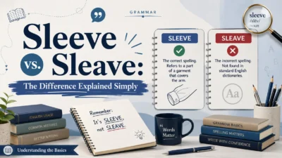Sleeve vs. Sleave: The Difference Explained Simply