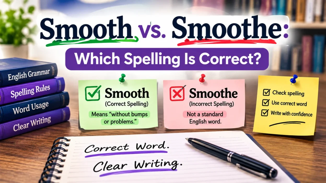 Smooth vs. Smoothe: Which Spelling Is Correct?