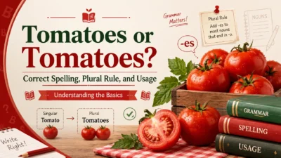 Tomatoes or Tomatoes? Correct Spelling, Plural Rule, and Usage
