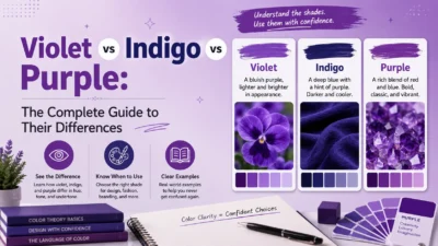 Violet vs Indigo vs Purple: The Complete Guide to Their Differences