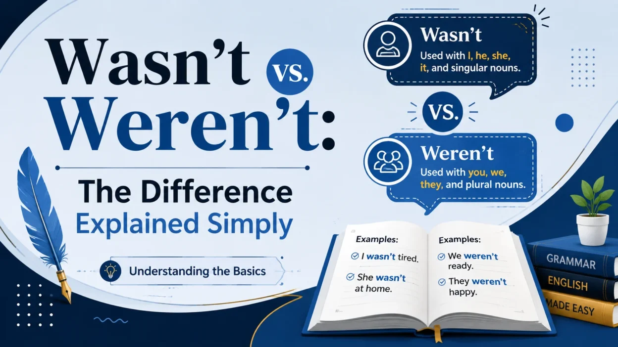 Wasn’t vs. Weren’t: The Difference Explained Simply